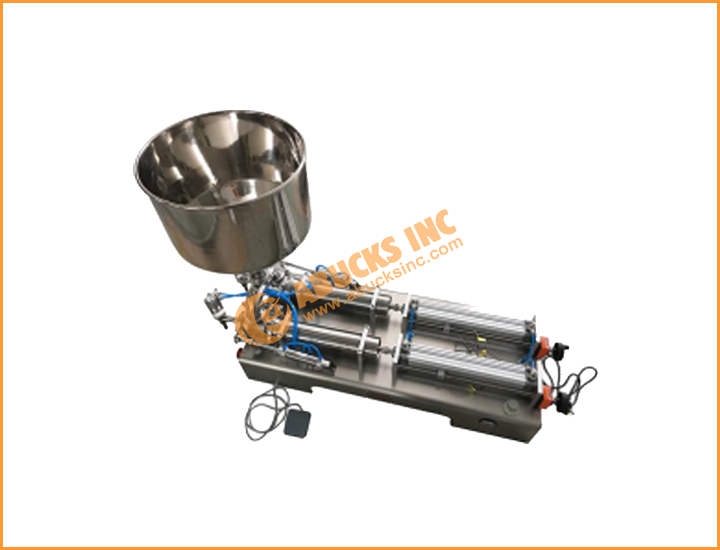 Single Nozzle Pneumatic Liquid & Paste Filling Machine With Hopper